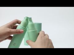 卸売りの空のプラスチック化粧品ボトル 80ml、100ml、120ml、150ml フラットショルダーローションポンプボトル