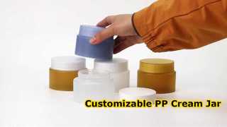 軽量PPクリームジャー - スキンカー用の食品グレードのPP素材を使用したカスタマイズ可能なプラスチック化粧品ジャー